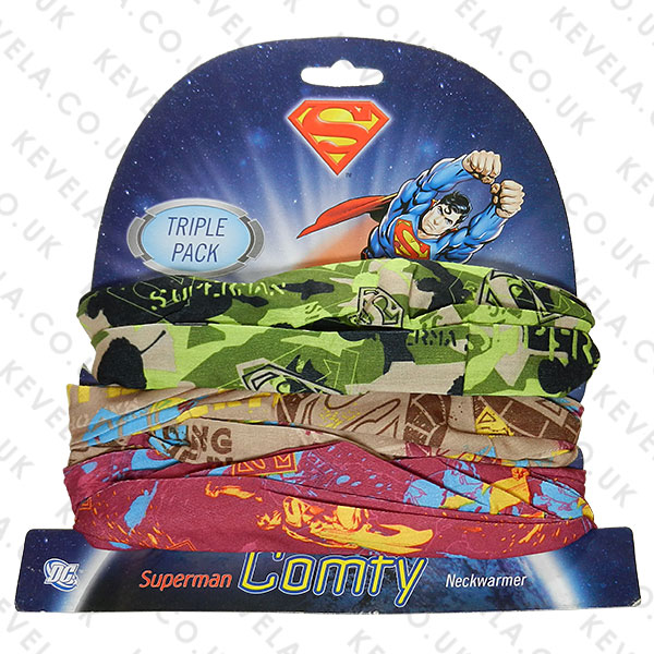 Oxford Comfy Superman Neckwarmers Set of 3